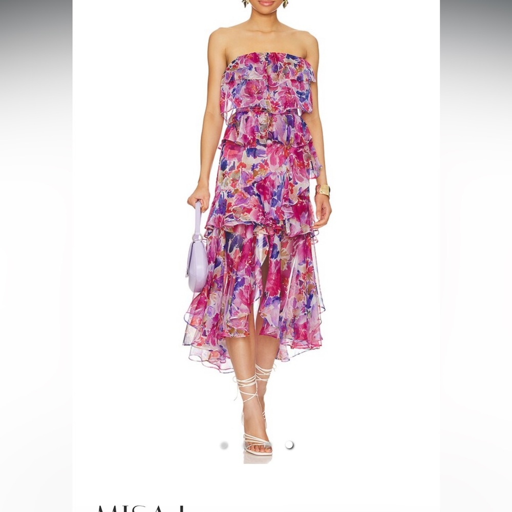 Misa Los Angeles Strapless Luciana dress - L